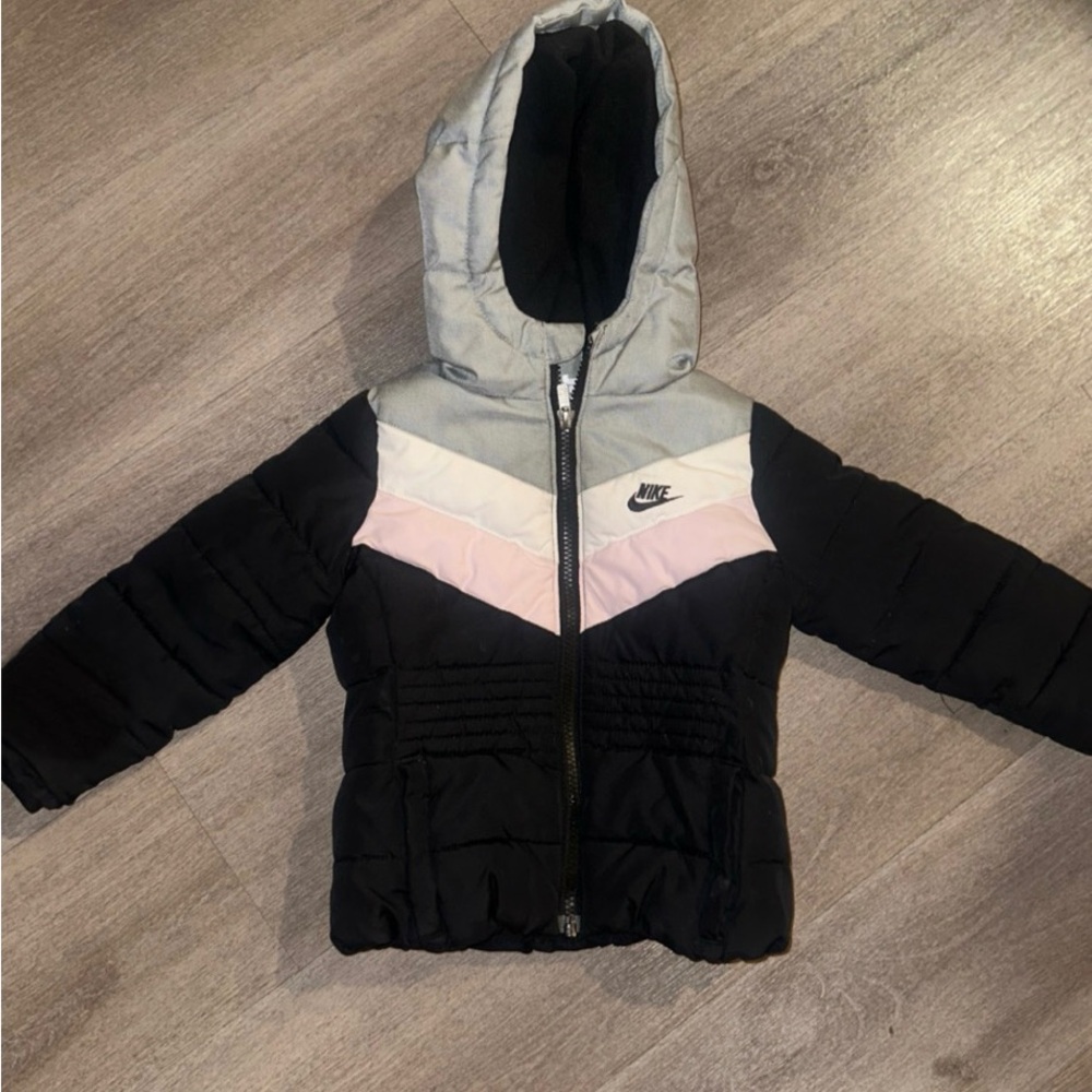 Nike Kids Puffer Jacket - Black, Gray, Pink